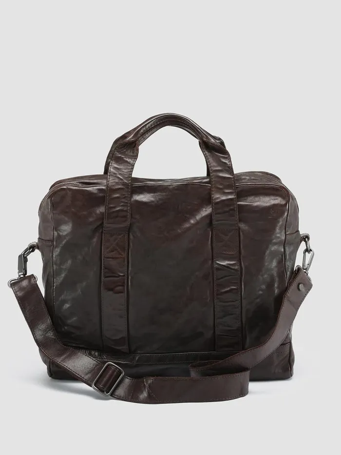 Officine Creative Bags RECRUIT 008 Otto Brown Leather Tote Bag 8211 Men