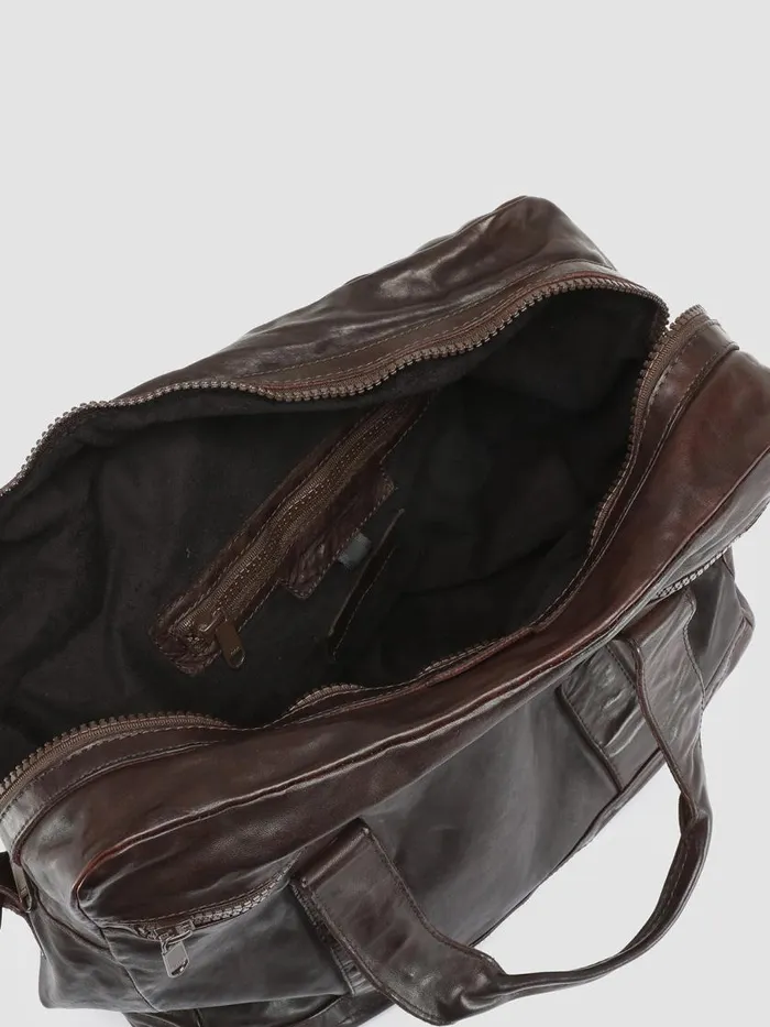 Officine Creative Bags RECRUIT 008 Otto Brown Leather Tote Bag 8211 Men