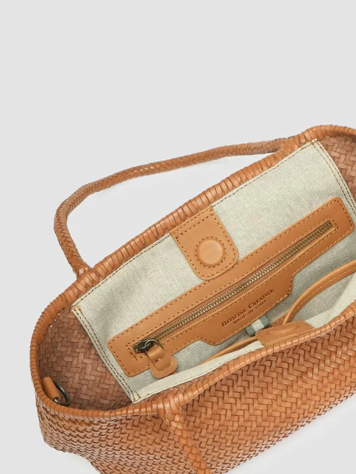 Officine Creative Bags SUSAN 01 Rhum Brown LeatherTote Bag 8211 Women