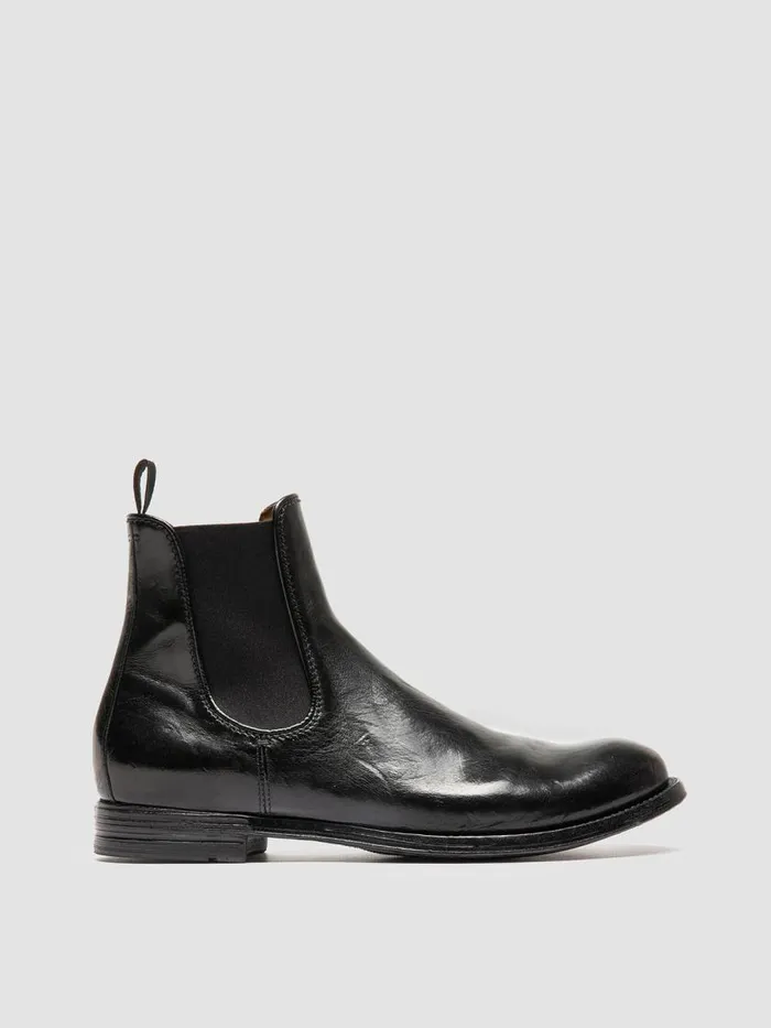Officine Creative Boots and Ankle Boots ANATOMIA 083 Nero Black Leather Chelsea Boots 8211 Men Officine Creative Boots and Ankle Boots ANATOMIA 083 Nero Black Leather Chelsea Boots 8211 Men