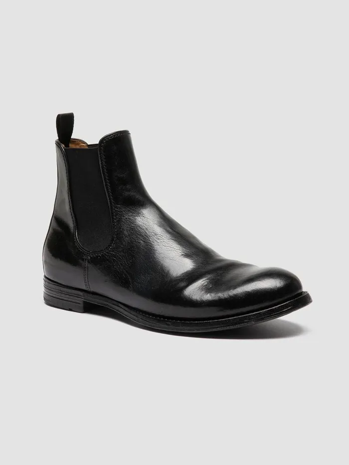 Officine Creative Boots and Ankle Boots ANATOMIA 083 Nero Black Leather Chelsea Boots 8211 Men Officine Creative Boots and Ankle Boots ANATOMIA 083 Nero Black Leather Chelsea Boots 8211 Men