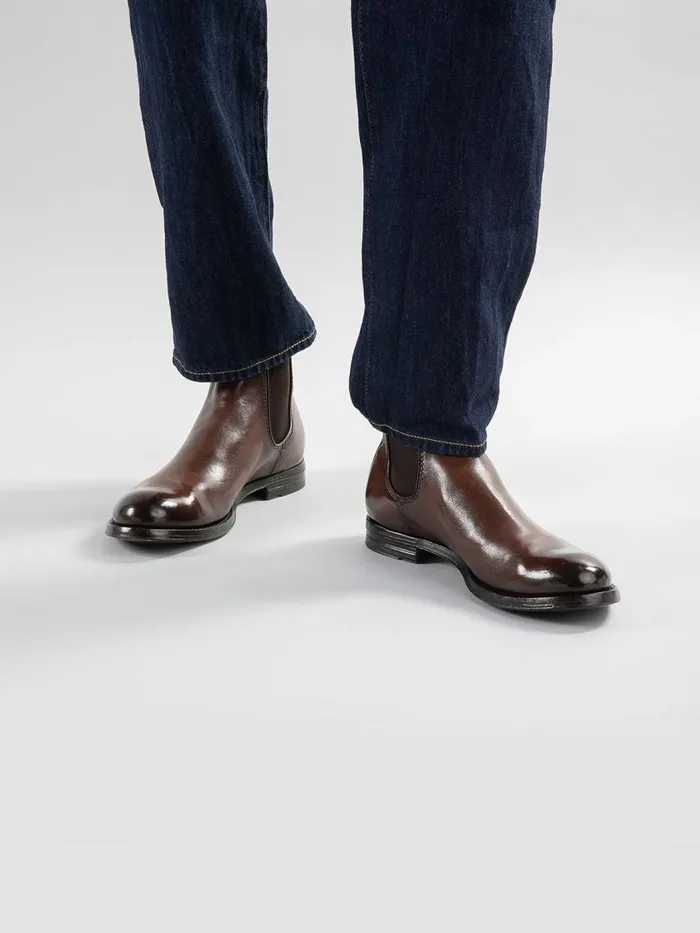 Officine Creative Boots and Ankle Boots ANATOMIA 083 Nero Black Leather Chelsea Boots 8211 Men Officine Creative Boots and Ankle Boots ANATOMIA 083 Nero Black Leather Chelsea Boots 8211 Men