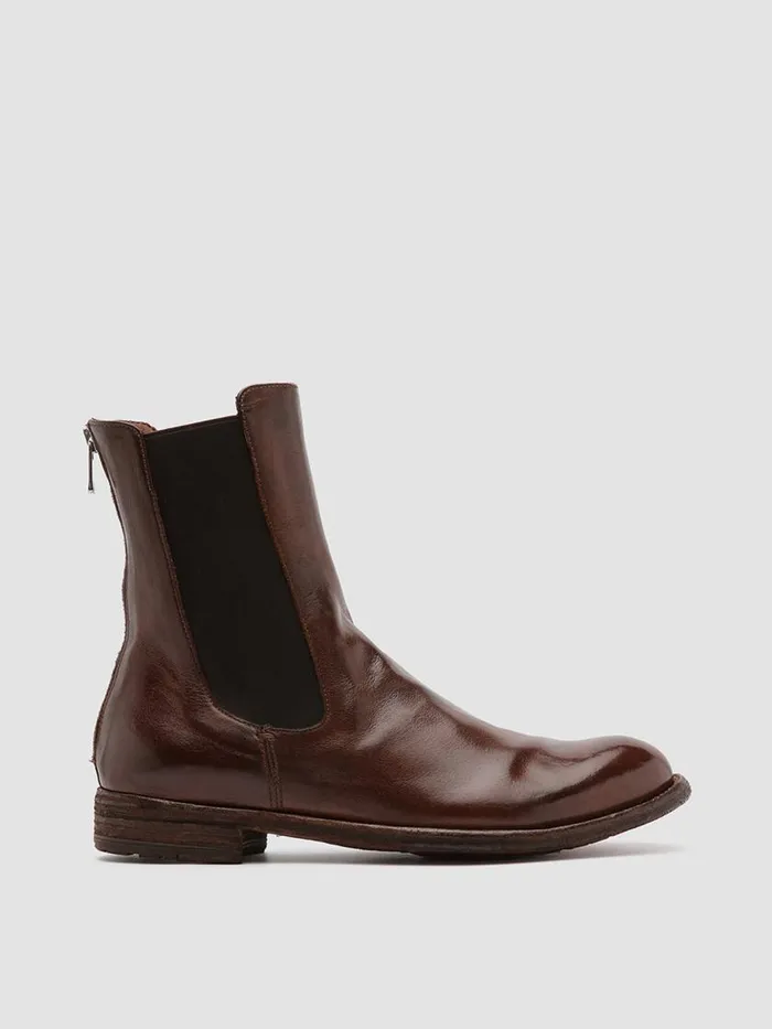 Officine Creative Boots and Booties LEXIKON 073 Sauvage Brown Leather Chelsea Boots 8211 Women