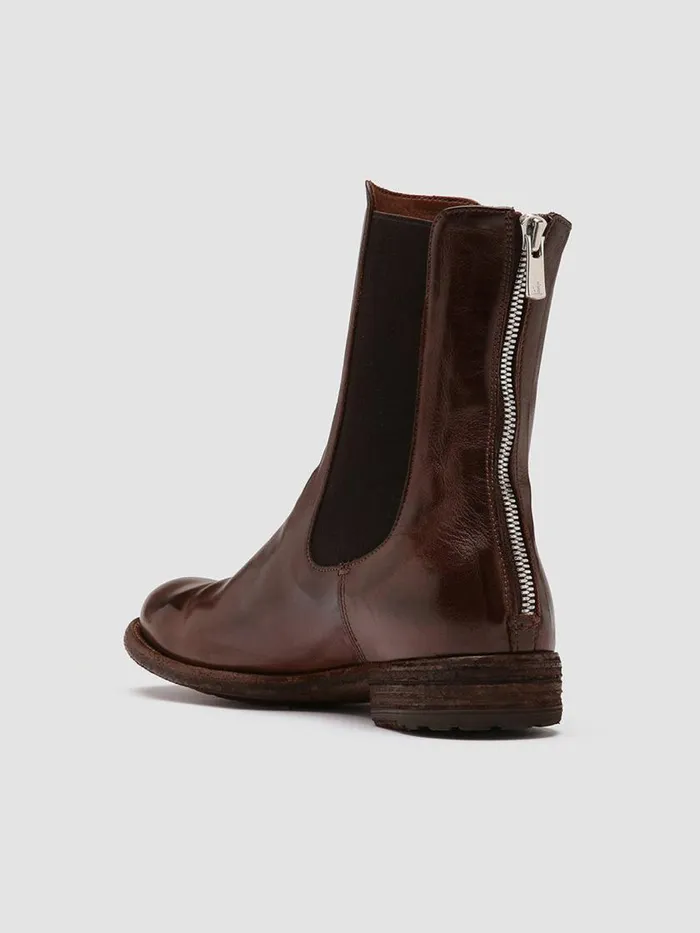 Officine Creative Boots and Booties LEXIKON 073 Sauvage Brown Leather Chelsea Boots 8211 Women