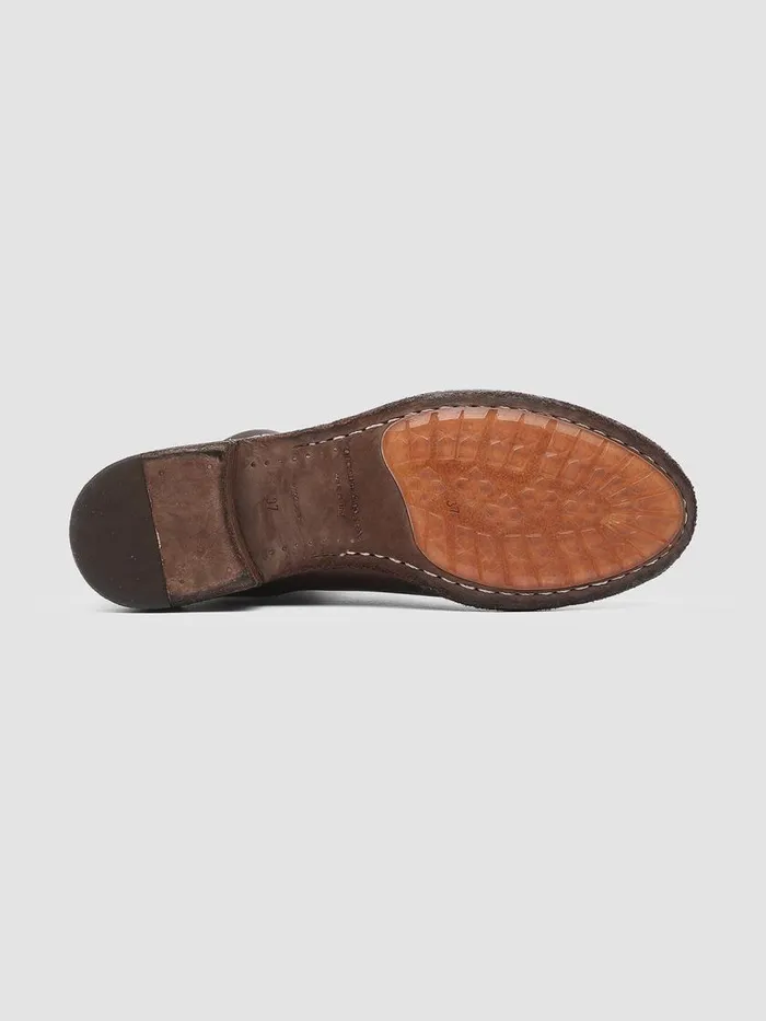 Officine Creative Boots and Booties LISON 016 Cigar Brown Zipped Leather Ankle Boots 8211 Women Officine Creative Boots and Booties LISON 016 Cigar Brown Zipped Leather Ankle Boots 8211 Women