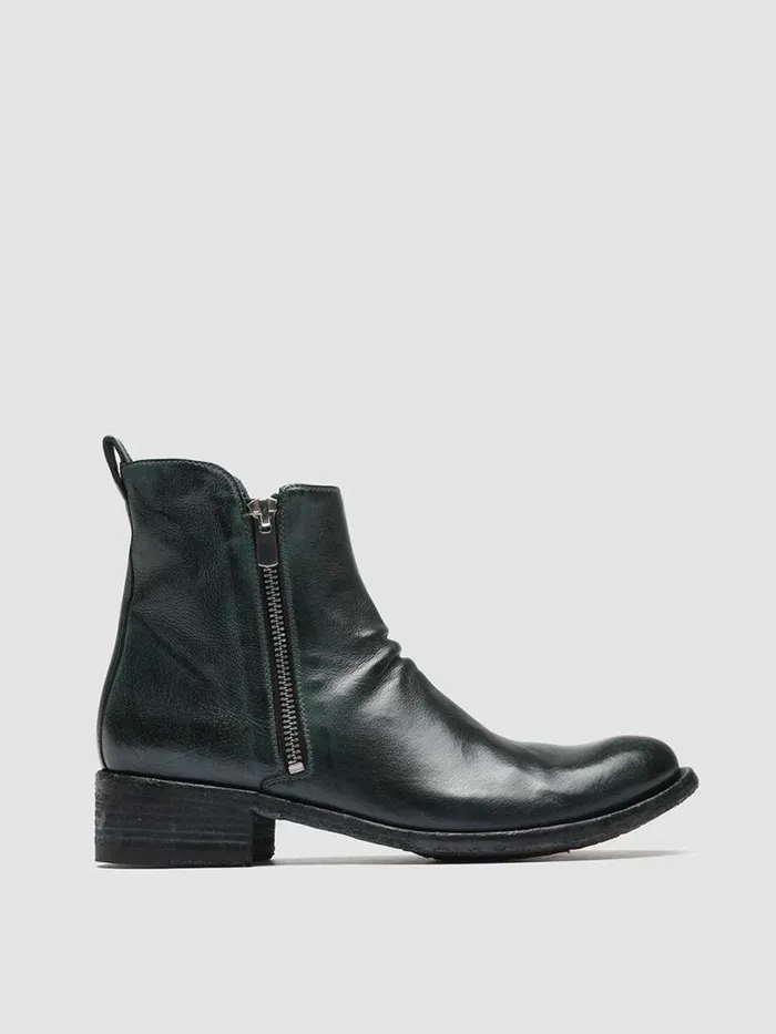 Officine Creative Boots and Booties LISON 040 Bouteille Green Leather Ankle Boots 8211 Women Officine Creative Boots and Booties LISON 040 Bouteille Green Leather Ankle Boots 8211 Women