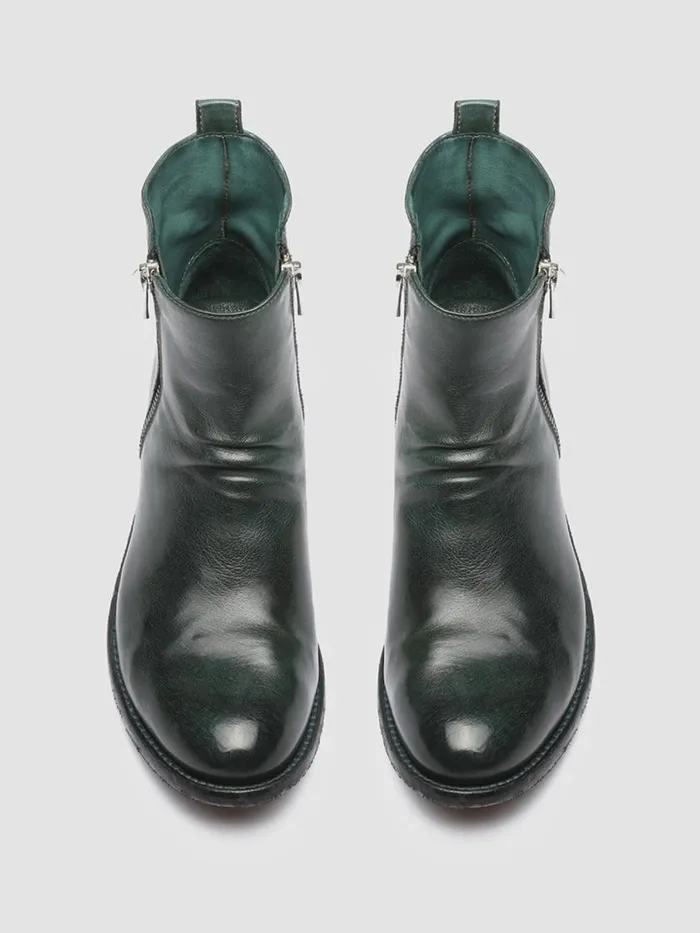 Officine Creative Boots and Booties LISON 040 Bouteille Green Leather Ankle Boots 8211 Women Officine Creative Boots and Booties LISON 040 Bouteille Green Leather Ankle Boots 8211 Women
