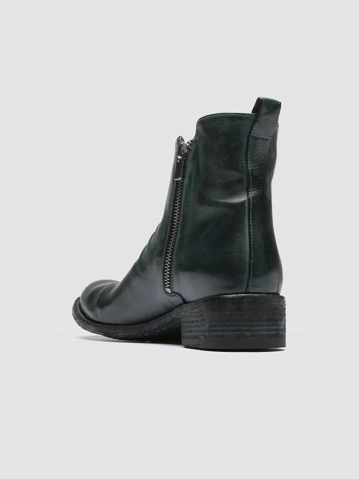 Officine Creative Boots and Booties LISON 040 Bouteille Green Leather Ankle Boots 8211 Women Officine Creative Boots and Booties LISON 040 Bouteille Green Leather Ankle Boots 8211 Women