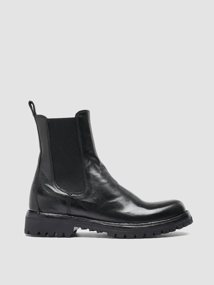 Officine Creative Boots and Booties LORAINE 004 Nero Black Leather Chelsea Boots 8211 Women Officine Creative Boots and Booties LORAINE 004 Nero Black Leather Chelsea Boots 8211 Women