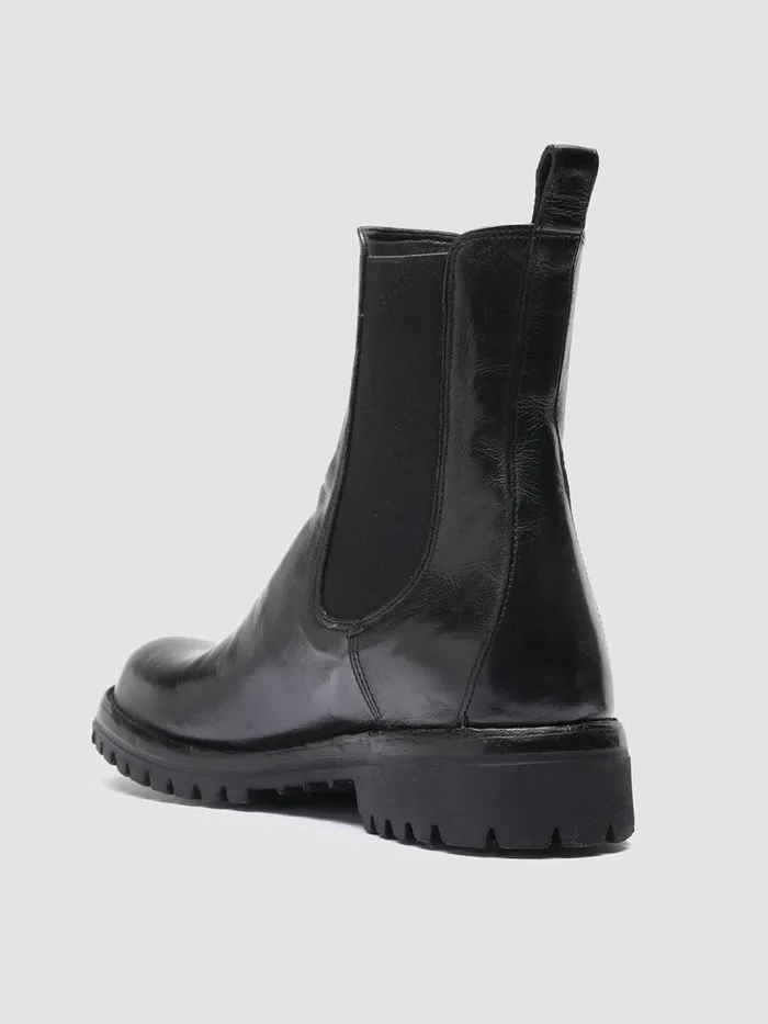 Officine Creative Boots and Booties LORAINE 004 Nero Black Leather Chelsea Boots 8211 Women Officine Creative Boots and Booties LORAINE 004 Nero Black Leather Chelsea Boots 8211 Women