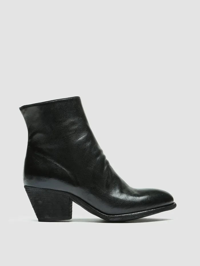 Officine Creative Boots and Booties SHERRY 005 Nero Black Leather Ankle Boots 8211 Women Officine Creative Boots and Booties SHERRY 005 Nero Black Leather Ankle Boots 8211 Women