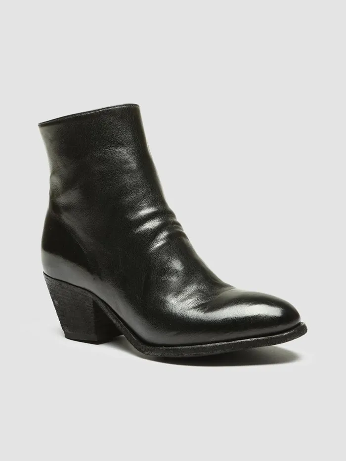 Officine Creative Boots and Booties SHERRY 005 Nero Black Leather Ankle Boots 8211 Women