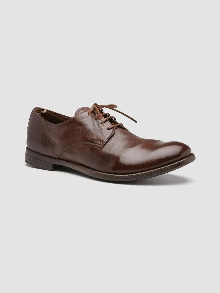 Officine Creative Derbies and Oxfords ARC 515 Cigar Brown Leather Derby Shoes 8211 Men Officine Creative Derbies and Oxfords ARC 515 Cigar Brown Leather Derby Shoes 8211 Men