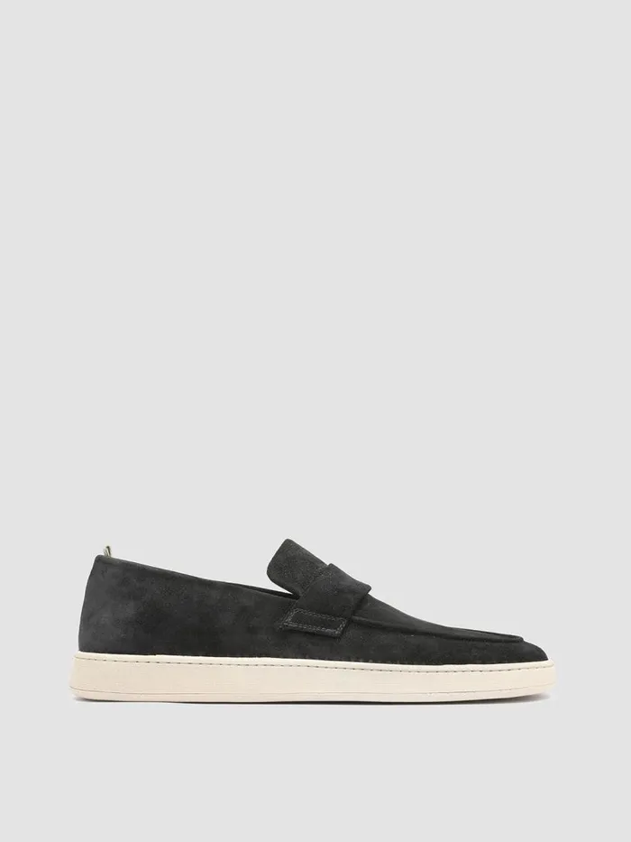 Officine Creative Loafers HERBIE 001 Nero Black Suede Penny Loafers 8211 Men