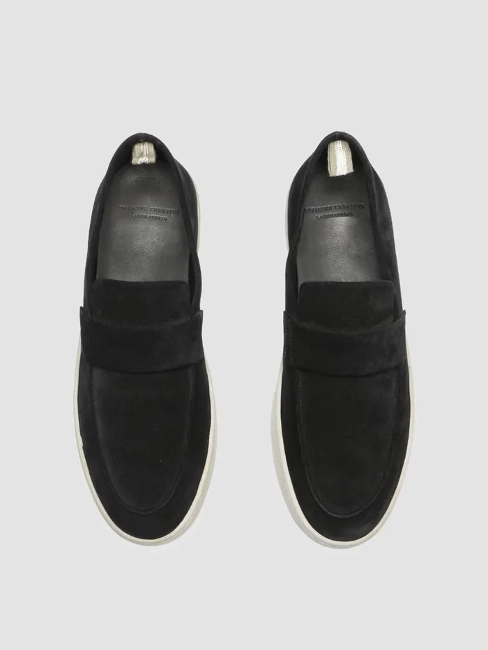 Officine Creative Loafers HERBIE 001 Nero Black Suede Penny Loafers 8211 Men Officine Creative Loafers HERBIE 001 Nero Black Suede Penny Loafers 8211 Men