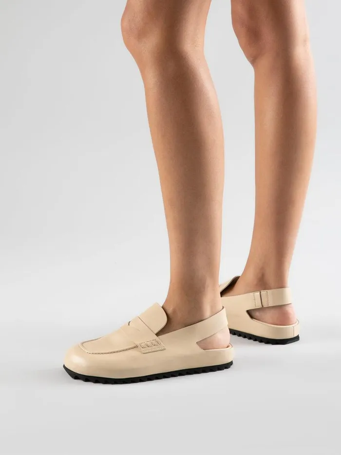 Officine Creative Mules PELAGIE 015 Moro Brown Leather Sandals 8211 Women