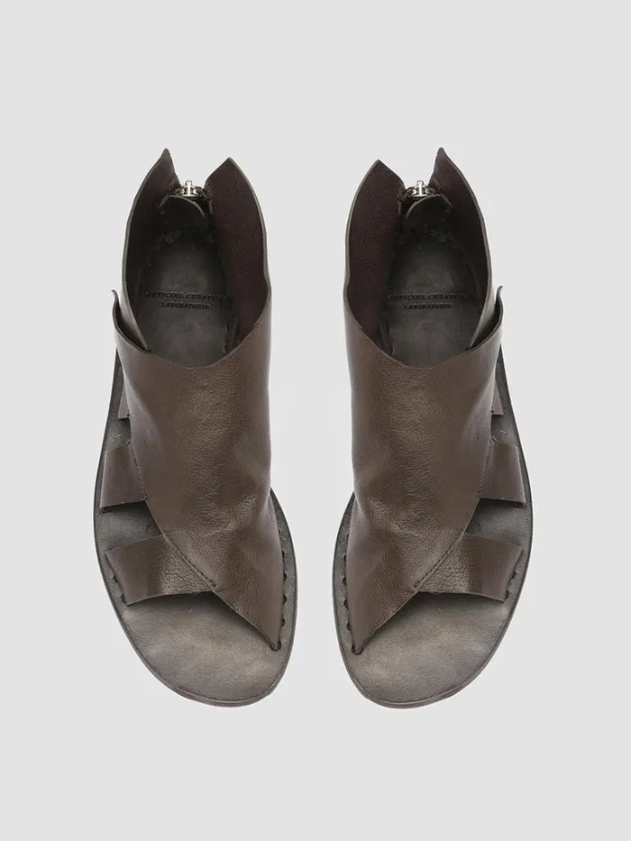 Officine Creative Sandals ITACA 032 Coffee Brown LeatherSandals 8211 Women