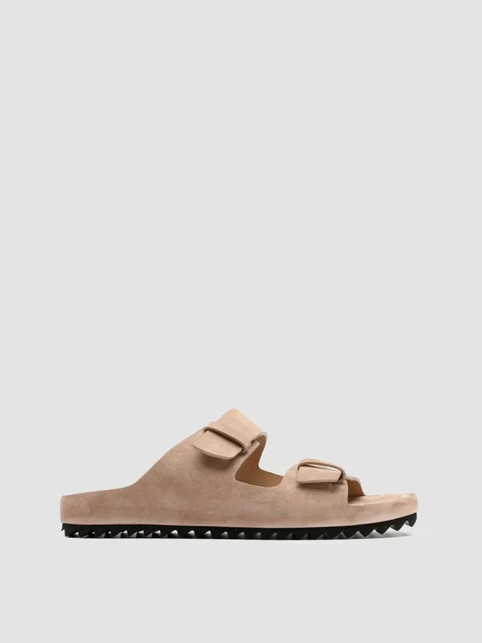 Officine Creative Sandals PELAGIE 003 Ecru Suede Sandals 8211 Women