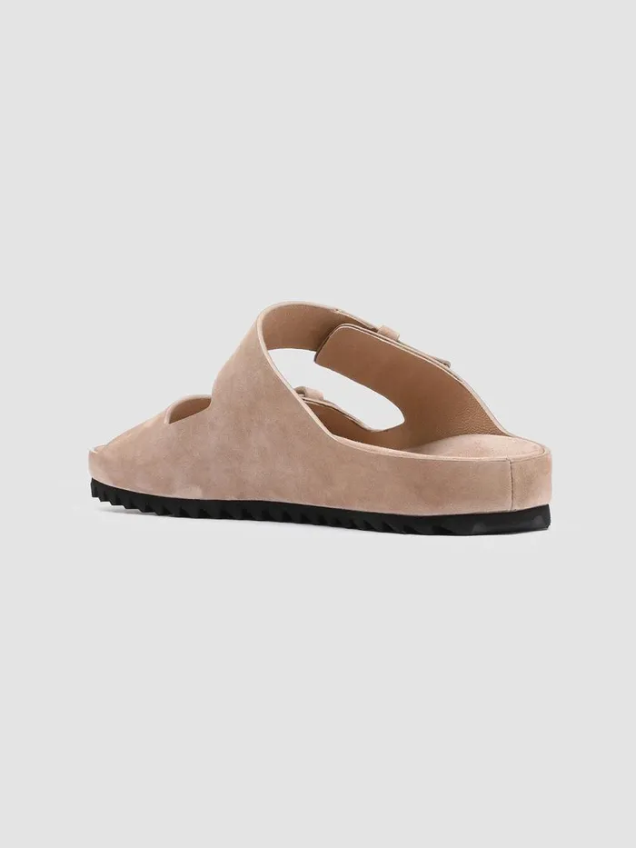 Officine Creative Sandals PELAGIE 003 Ecru Suede Sandals 8211 Women