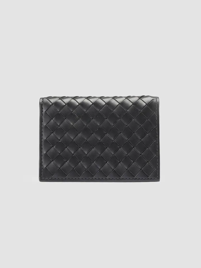 Officine Creative Wallets BOUDIN 124 Nero Black Leather Bifold Wallet 8211 Men Officine Creative Wallets BOUDIN 124 Nero Black Leather Bifold Wallet 8211 Men