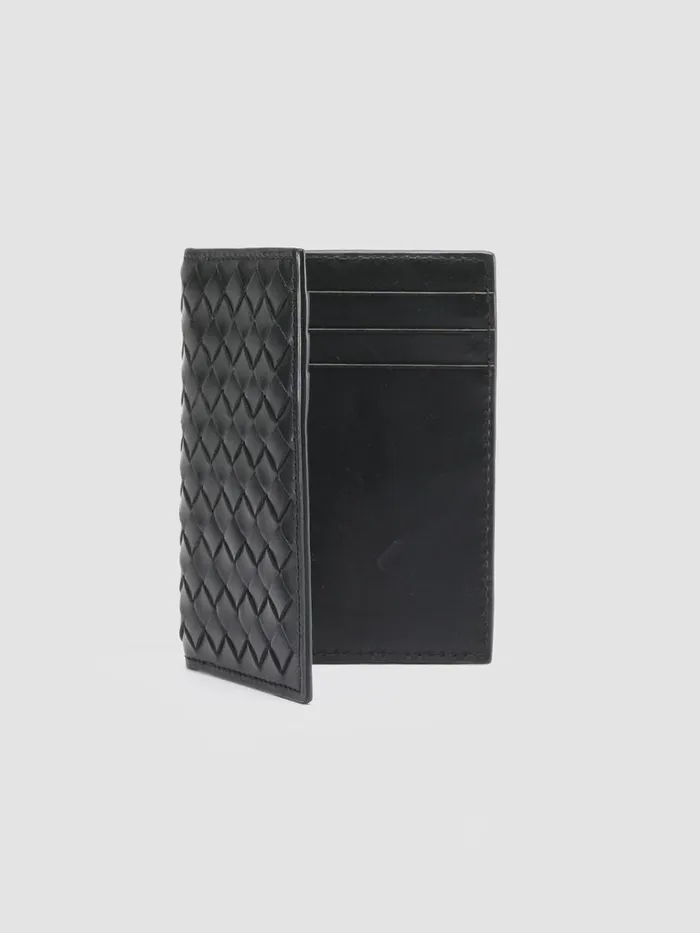 Officine Creative Wallets BOUDIN 124 Nero Black Leather Bifold Wallet 8211 Men Officine Creative Wallets BOUDIN 124 Nero Black Leather Bifold Wallet 8211 Men