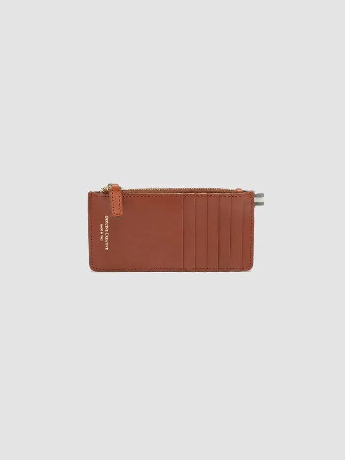 Officine Creative Wallets JULIET 03 Rhum Brown Leather Card Holder 8211 Women Officine Creative Wallets JULIET 03 Rhum Brown Leather Card Holder 8211 Women