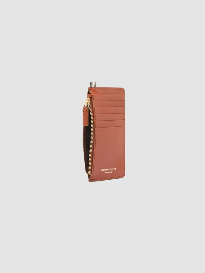 Officine Creative Wallets JULIET 03 Rhum Brown Leather Card Holder 8211 Women Officine Creative Wallets JULIET 03 Rhum Brown Leather Card Holder 8211 Women