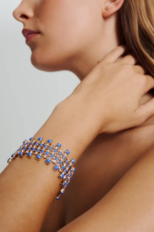 OPAL STRASS BRACELET CORNFLOWER Jewelry Scanlan Theodore Women