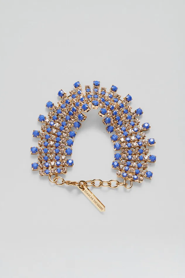 OPAL STRASS BRACELET CORNFLOWER Jewelry Scanlan Theodore Women OPAL STRASS BRACELET CORNFLOWER Jewelry Scanlan Theodore Women