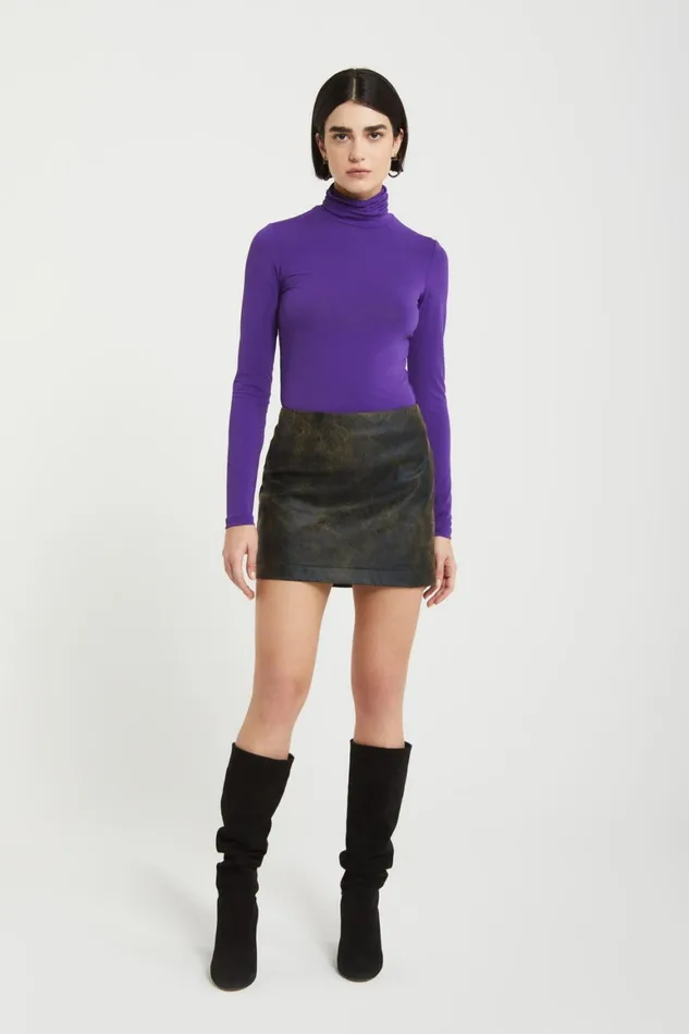 Ottod039Ame Faux Leather Short Skirt Women Skirts