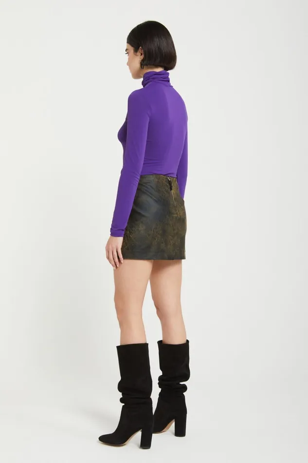 Ottod039Ame Faux Leather Short Skirt Women Skirts