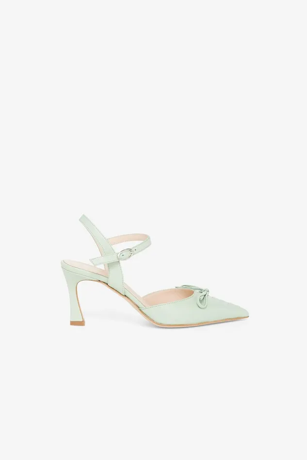 Ottod039Ame Leather Slingback Shoes With Pointed Toe Women Shoes
