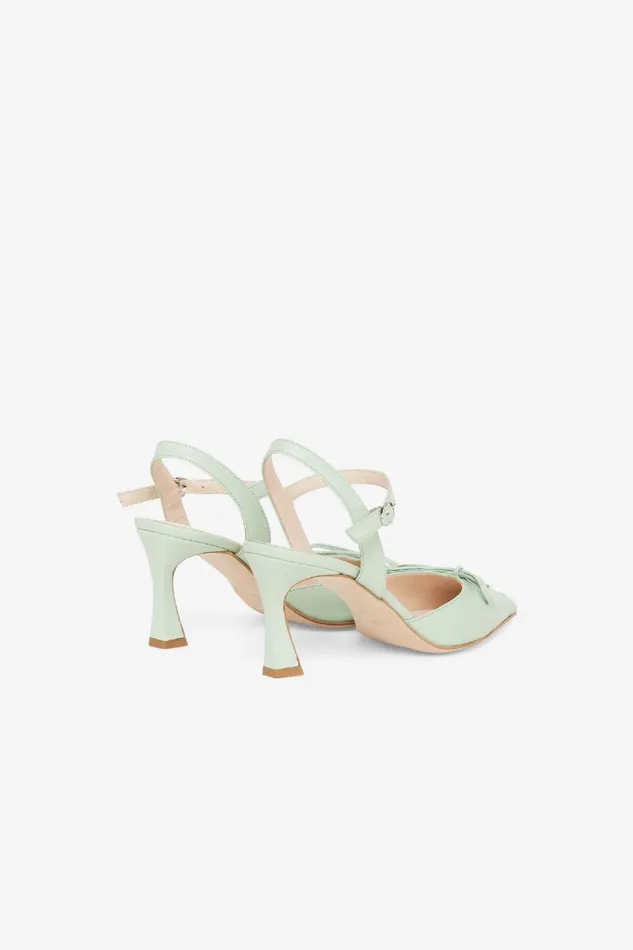 Ottod039Ame Leather Slingback Shoes With Pointed Toe Women Shoes