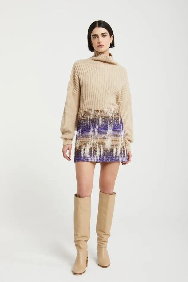 Ottod039Ame Patterned Short Skirt Women Skirts