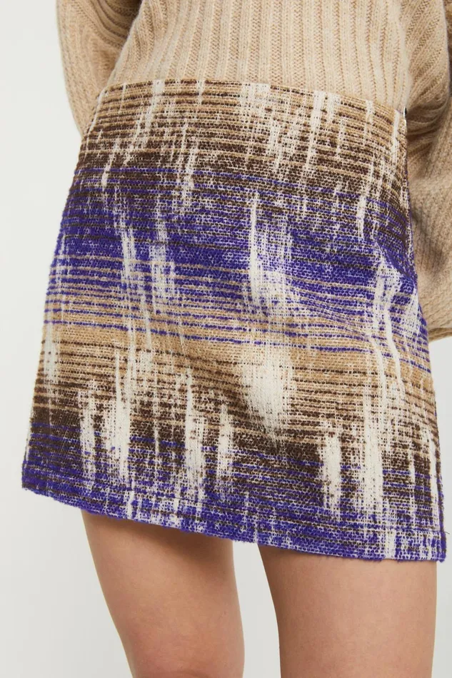 Ottod039Ame Patterned Short Skirt Women Skirts