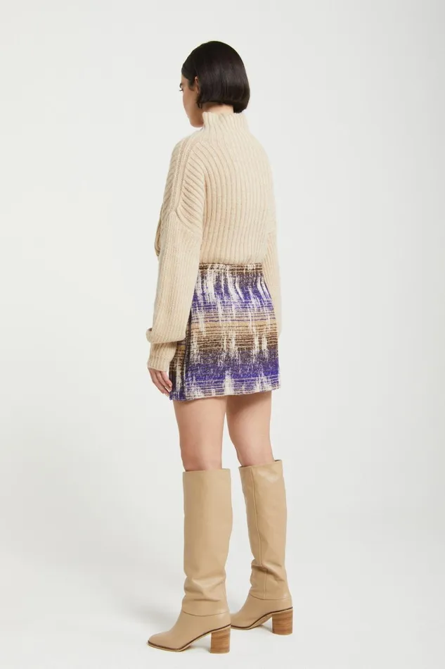 Ottod039Ame Patterned Short Skirt Women Skirts