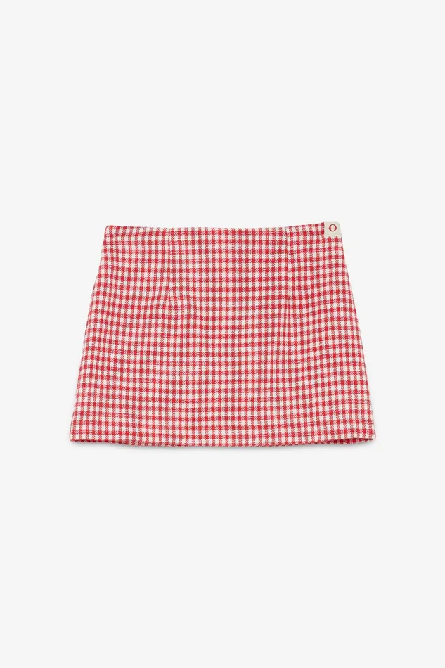 Ottod039Ame Printed Vichy Mini Skirt Women Skirts