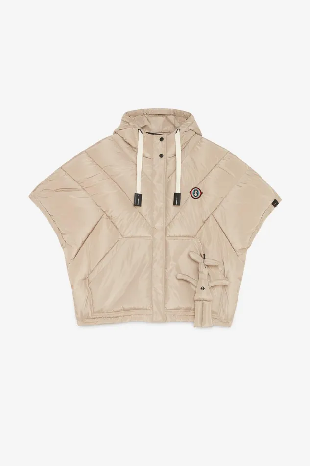 Ottod039Ame Puffer Poncho Women Down Jackets