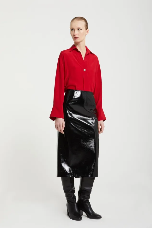 Ottod039Ame Silkblend 1 Button Shirt Women Shirts and Tops