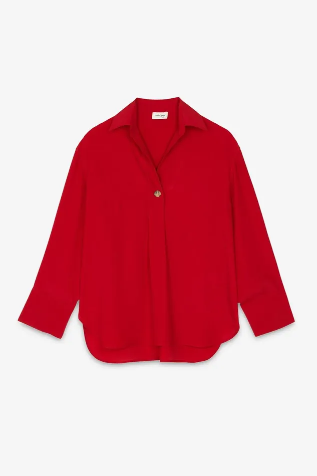 Ottod039Ame Silkblend 1 Button Shirt Women Shirts and Tops