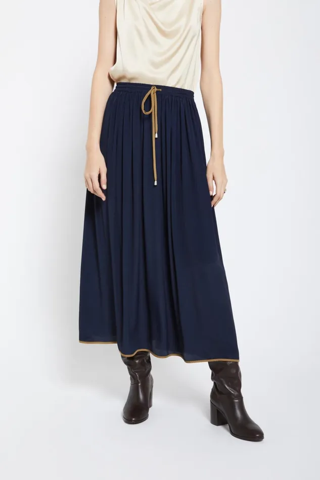 Ottod039Ame Silkblend Long Skirt Women Skirts