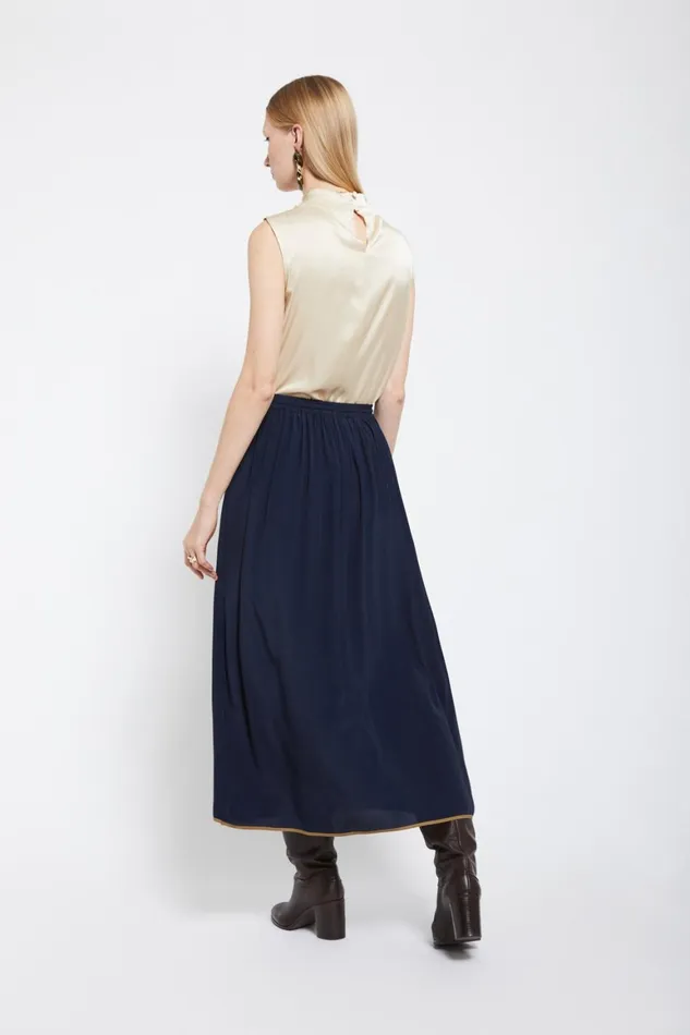 Ottod039Ame Silkblend Long Skirt Women Skirts