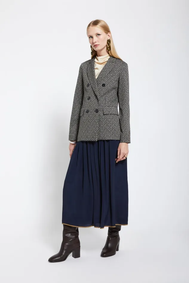 Ottod039Ame Silkblend Long Skirt Women Skirts