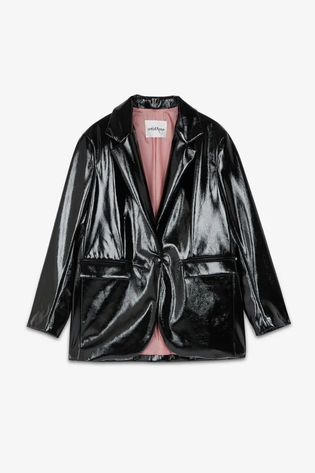 Ottod039Ame Vinyl Jacket Women Blazers and Jackets