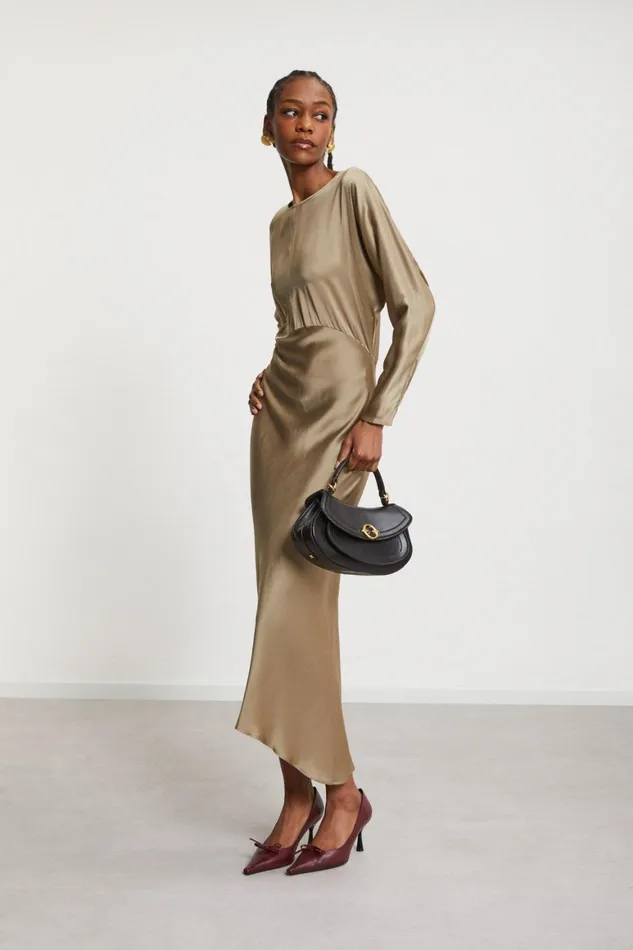 Ottod039Ame Viscose Long Dress With Rounded Bottom Women Dresses