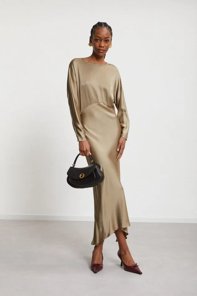 Ottod039Ame Viscose Long Dress With Rounded Bottom Women Dresses