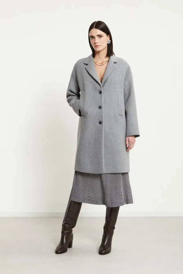 Ottod039Ame Woolblend Midi Coat Women Coats