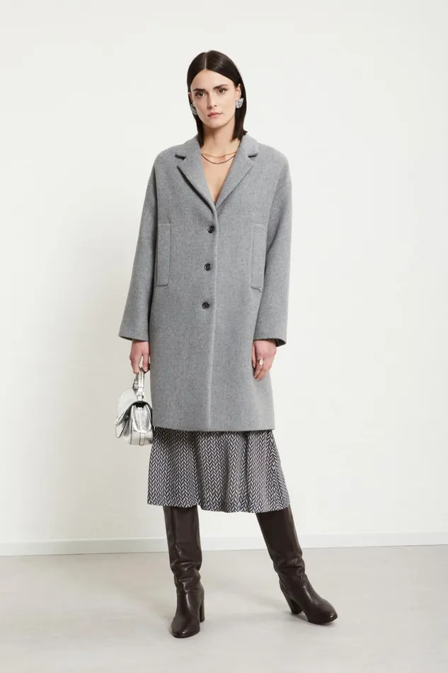 Ottod039Ame Woolblend Midi Coat Women Coats