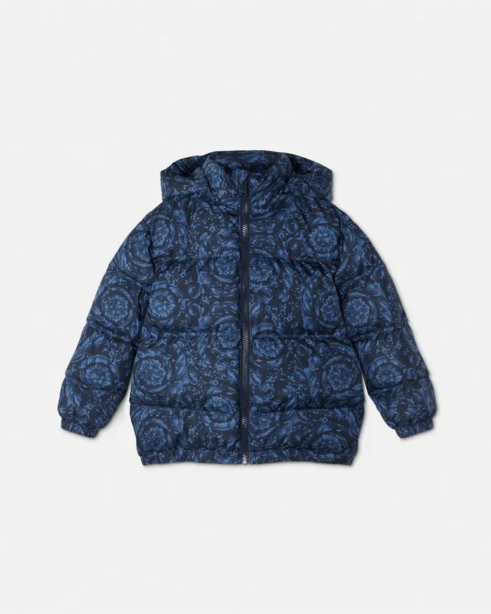Outerwear Kids Versace Barocco Puffer Jacket Blueprint