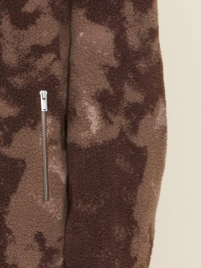 Outerwear Men Holzweiler Arcadia Camo Fleece Jacket Brown Mix